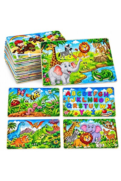 JML Puzzle pentru Copii 40 Piese, 21x28cm, din Carton, Diferite Modele