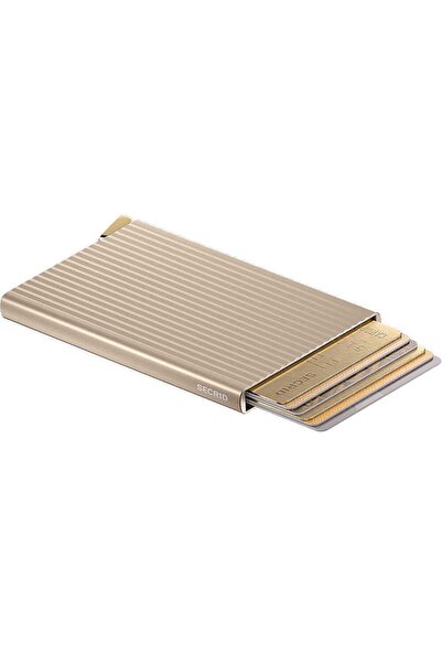 Secrid Premium Cardprotector+ fluted Kartlık, Bej
