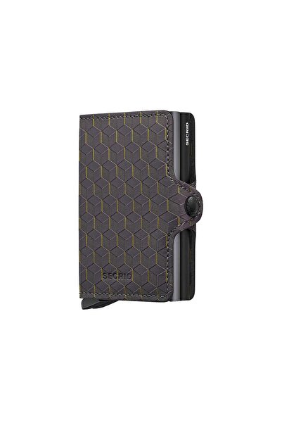 Secrid Twinwallet Optical Card Holder Wallet, Grey-Yellow