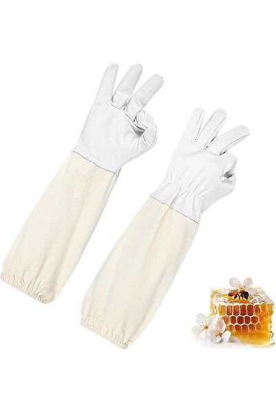 HASTHIP ® Beekeeping Gloves XL,Long Sleeve Elbow-Length Protective Work Glove...