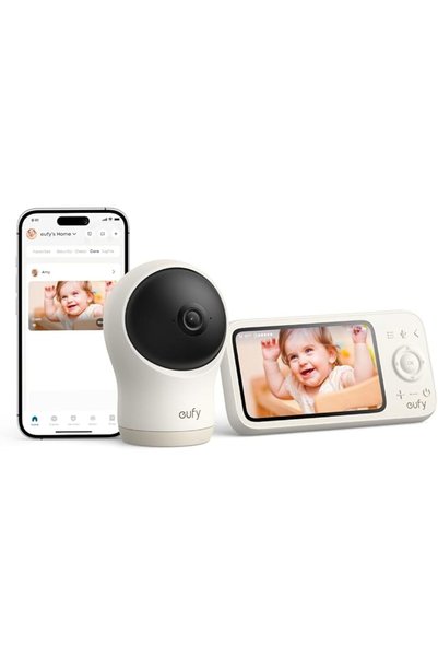 Eufy Security جهاز مراقبة الأطفال eufy C10 مع كاميرا عالية الدقة 2K، شاشة 4.5...