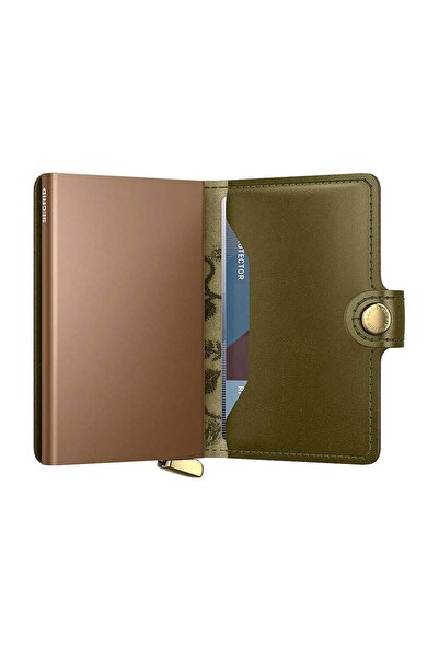 Secrid Premium Miniwallet+ Stitch Floral Kartlık Cüzdan, Yeşil