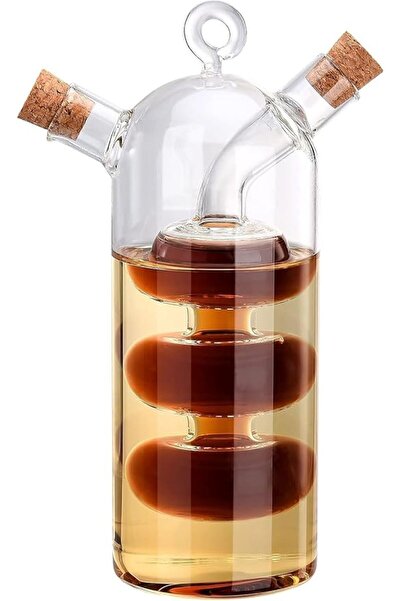 ALMEKAQUZ Oil and Vinegar Dispenser 2-In-1 Cruet Bottle
