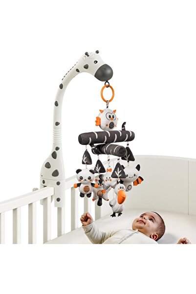 TUMAMA KIDS مجموعة موبايل سرير الأطفال من توماما مع إضاءة موسيقية وجهاز تحكم ...