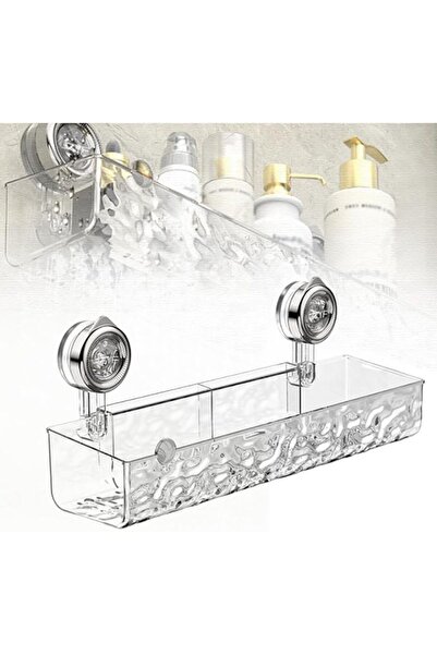 AZONEE Suction Cup Storage Holder, No-Drill Wall Mounted Suction Cup Bathroom...