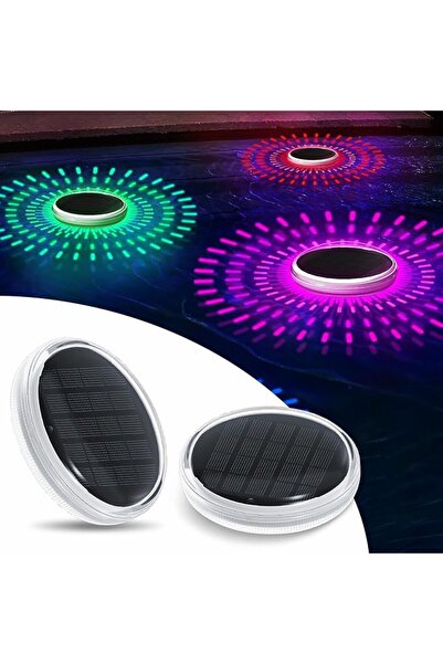 UANDME 2 Pack Solar Floating Pool Lights, Solar Rechargeable Waterproof LED L...