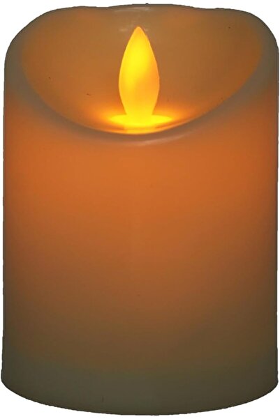 fitto LED Plastic Candle 7.5x12cm – Warm Color Soft Glow Flameless Decor Ligh...