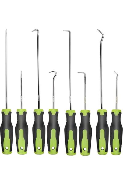 TERRIFI 8pcs Hook and Pick Set, Precision Automotive Picks Tools for Car Oil ...