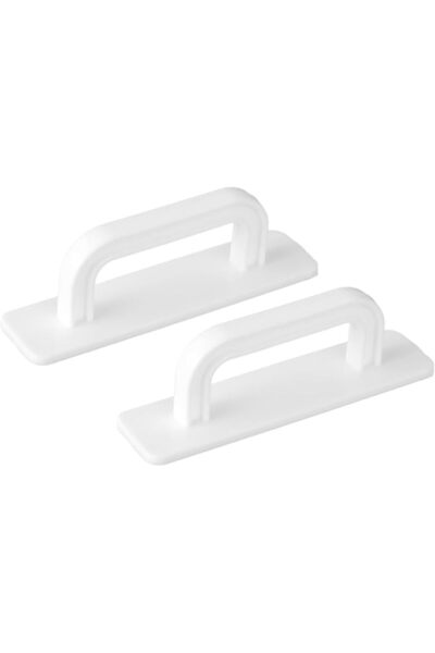 TERRIFI 2 Pack Adhesive Cabinet Handles - No Drill Stick On Cabinet Pulls, Ea...