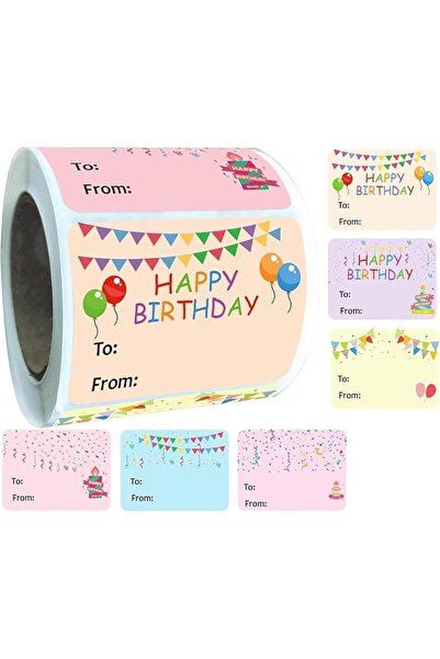 bolivia's Bolivia’s Happy Birthday Stickers, 300 PCS PVC Self-Adhesive Name T...