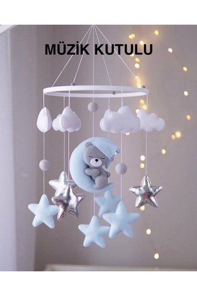 EFSBABY (MÜZİKLİ)Bebek Beşik Dönencesi Bebek Odası Aksesuarı Hediyelik Dönence Bebek Odası Aksesuarı
