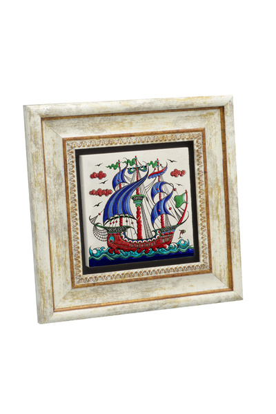 Sadrazam Kalyon Tile Pattern Printed Natural Stone Table 20X20 1G-Çinikalyon