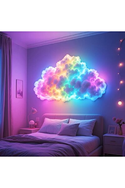 TERRIFI DIY Thundercloud LED Light Decoration, Dynamic Colorful USB-Powered M...