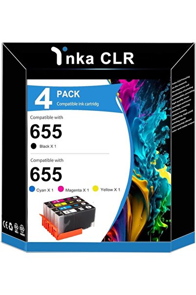 GENERAL خرطوشة حبر 655 655XL لـ CZ109AE CZ110AE CZ111AE CZ112AE بديلة لطابعات...