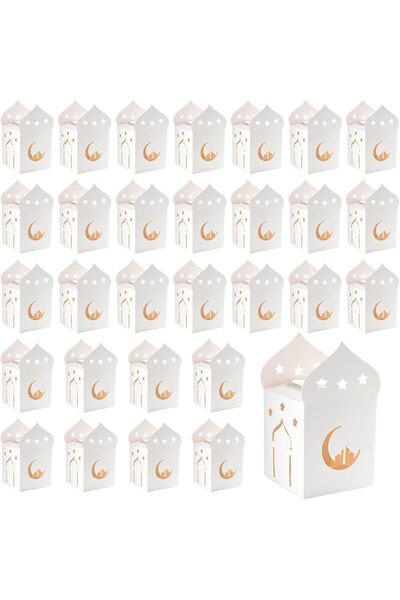 Tazweeq 30 Pcs Ramadan Treat Boxes,Paper Candy Box,Gift Packing Wrapping Cont...
