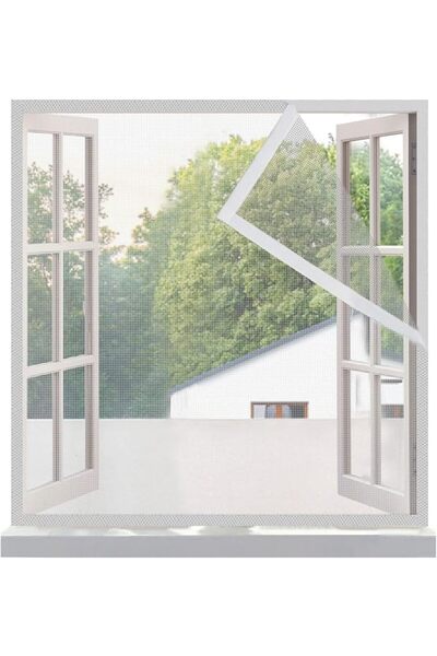 KASTWAVE Window Screen 58x69 inch White Reinforced Fiberglass Mesh, Mosquito ...