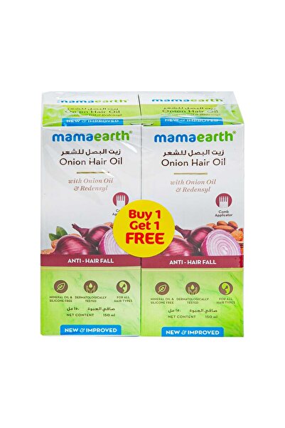 Mamaearth Onion Oil & Redensyl Hair Oil 150 ml 1+1
