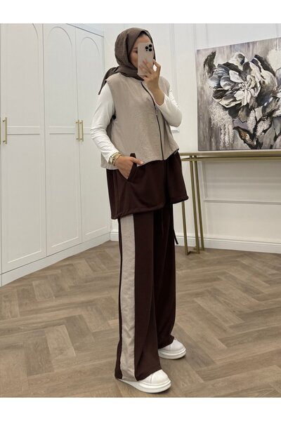 bezenstore HUQQA YELEKLİ PANTOLONLU İKİLİ TAKIM