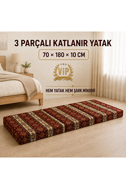 Vip Home Concept Market Ürünleri Katlanır Sünger Yer Yatağı 70x180x10 cm Taşı...