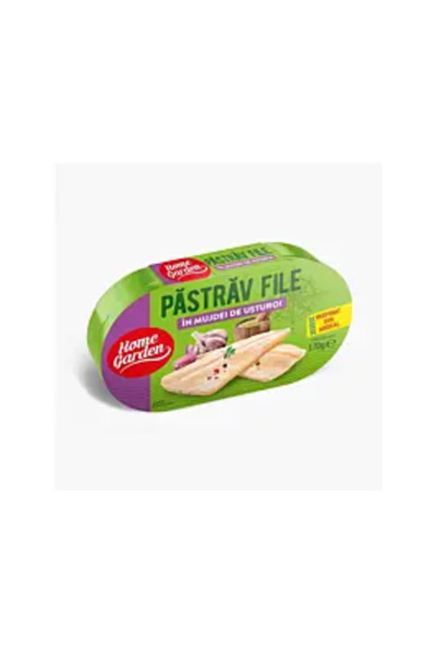 HOME GARDEN File de păstrăv în sos de usturoi 170 g