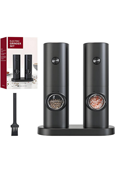 Generic Brand Râșniță electrică piper, sare și condimente, măcinare reglabilă...