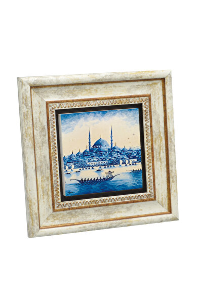 Sadrazam Eminönü Yeni Camii Tablou din piatră naturală imprimat 20X20 KRT-42
