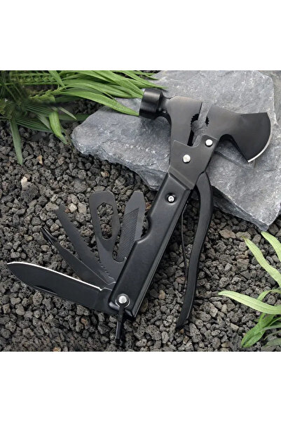 OEM Multitool de supraviețuire în aer liber cu topor, ciocan, cuțit, clește ș...