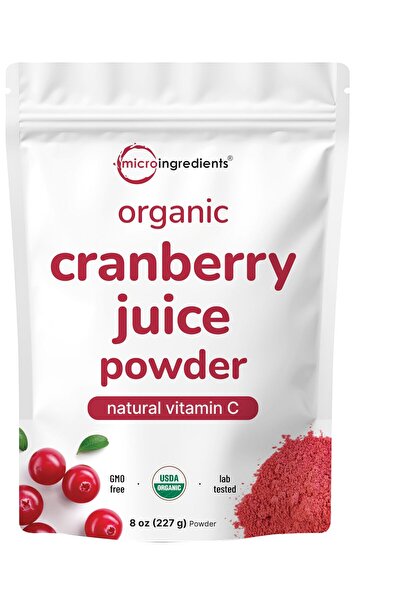 Micro ingredients Organic Cranberry Juice Powder (Wild, Cold Pressed), 8 oz –...