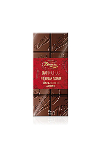 Zaini ciocolată neagră cu îndulcitor (minim 58% cacao) 75 G