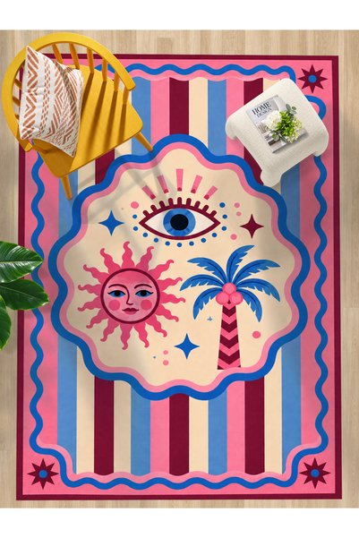 Rugs Modern Halı سجادة زخرفية منسوجة بنمط زهور من أورا aura4096
