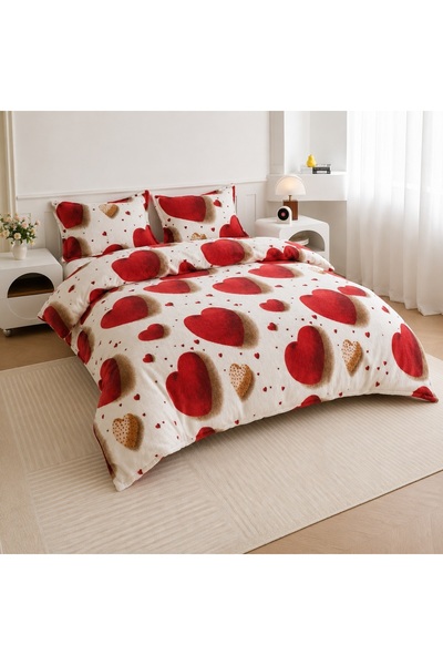 CHIRASO Set Lenjerie CHIRASO, COCOLINO, 4 piese, Cearceaf ELASTIC 180x200+30c...