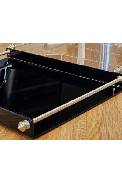 Lotus Altı Kişilik Siyah Gold Sivri Kulp
