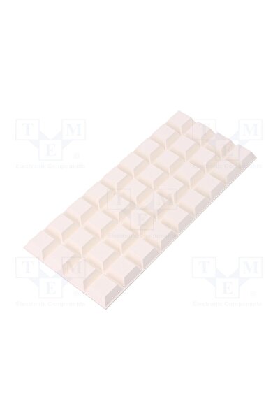 OEM Picioruş autoadeziv 3M SJ5023/WH, H 7,6mm, albă, poliuretan, Dim 20,6x20,...