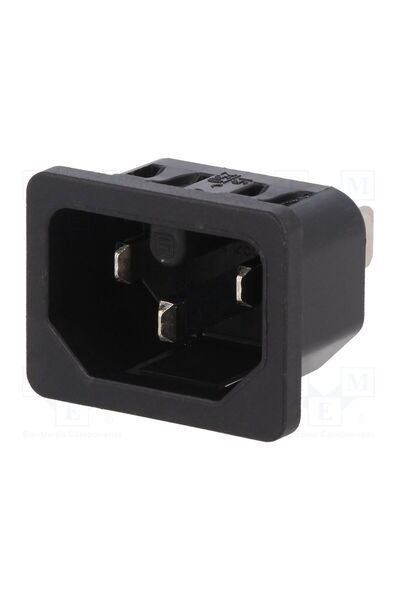 OEM Conector alimentare AC SCHURTER 6110.4315, soclu, tată, 10A, 250VAC, C16,...