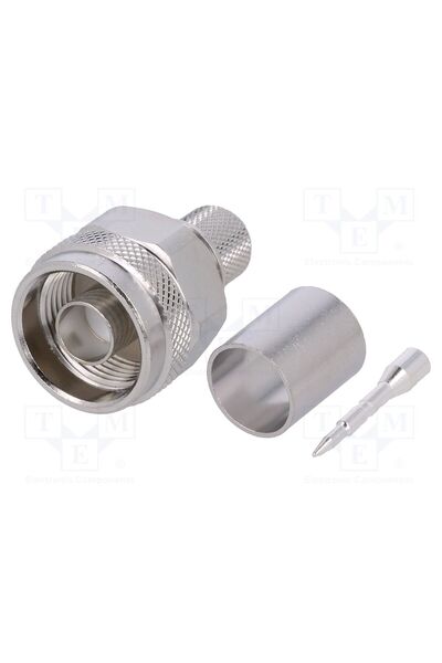 OEM Conector N TELEGÄRTNER J01020A0127, mufă, tată, drept, 50Ω, crimpat, pe c...