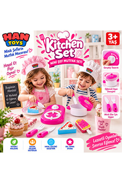 Han toys Kitchen Set Oyuncak Ocak ve Mutfak Seti