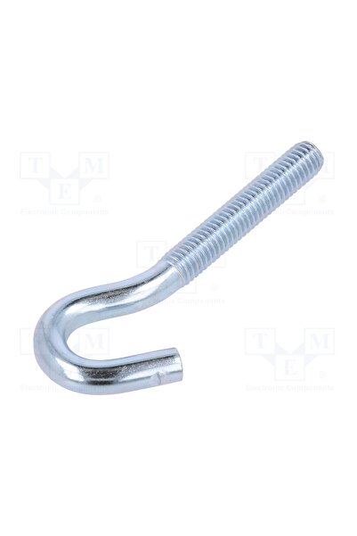 OEM Cârlig DROMET D-HZ.6.60, M6, în unghi, oţel, zinc, 60mm, Pachet 10 buc