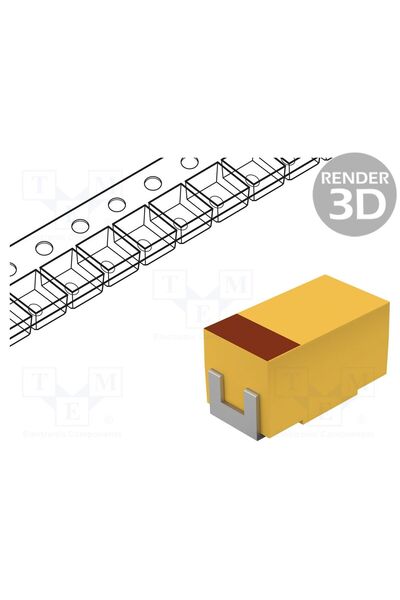 OEM Condensator tantal-polimer KYOCERA AVX TCJA107M004R0200, low ESR, 100uF, ...
