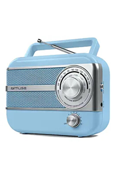 Muse Radio portabil retro M-056 SC, FM/MW, Albastru