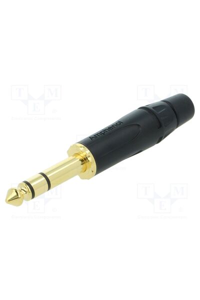 OEM Conector Jack 6,3mm AMPHENOL ACPS-KB-AU, mufă, tată, stereo, piste 3, dre...