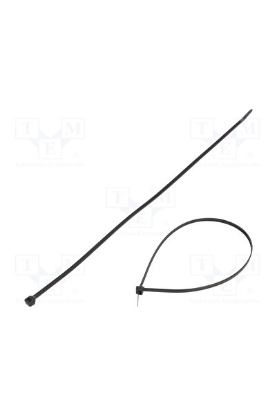 OEM Colier de strângere FIX&FASTEN FIX-S-4.8X370S/BK, W 4,8mm, neagră, poliam...