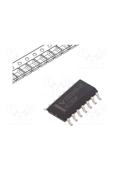 OEM CI digital TEXAS INSTRUMENTS CD74HC280MT, 9 biți, detector/generator de p...