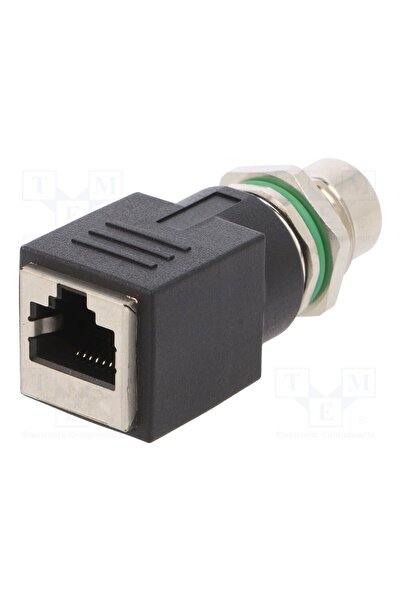 OEM Adaptor BULGIN MBNI12RPM08XRJM16, M12 mamă,RJ45 soclu, cod X-ProfiNET, PI...