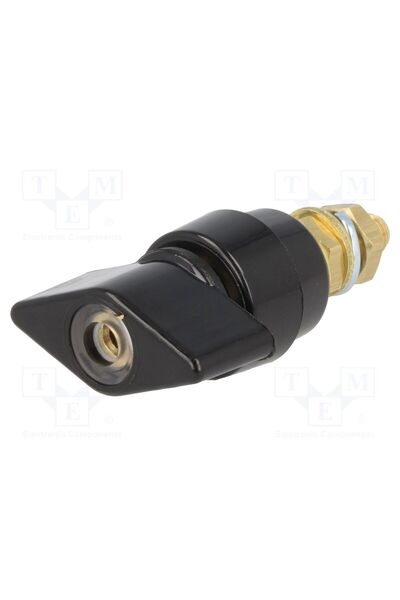 OEM Clemă de laborator SCHÜTZINGER POL631-SW, neagră, 1kVDC, 63A, alamă, poli...