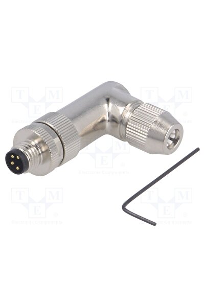 OEM Conector M8 TE Connectivity T4013019041-000, tată, PIN 4, 30V, IP67, în u...