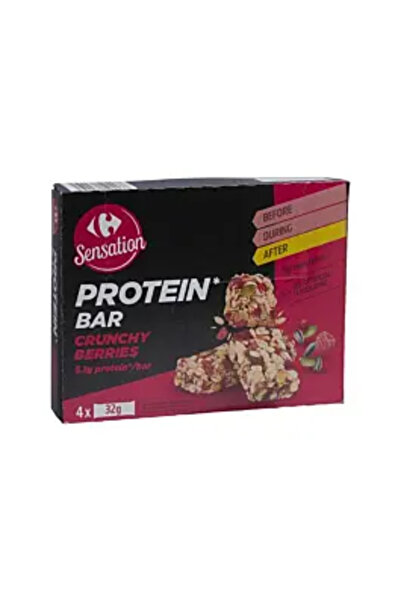 Carrefour Sensation Baton proteic cu fructe 4 x 128 g