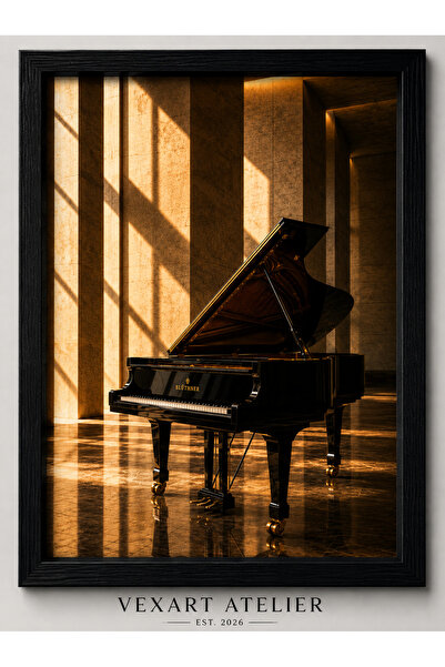 Vexart Atelier Piyano Temalı Dekoratif Tablo Poster – Klasik Müzik Duvar Deko...