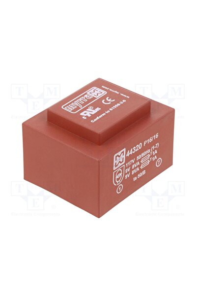 OEM Transformator capsulat MYRRA MYRRA-44320, 16VA, 117VAC, 9V, 9V, 889mA, 88...