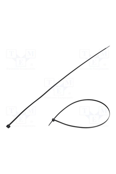 OEM Colier de strângere FIX&FASTEN FIX-S-4.8X500/BK, W 4,8mm, neagră, poliami...