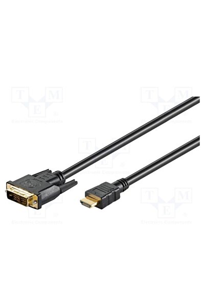 OEM Cablu GOOBAY HDMI-DV020G.020, DVI-D (18+1) mufă,HDMI mufă, 2m, negru